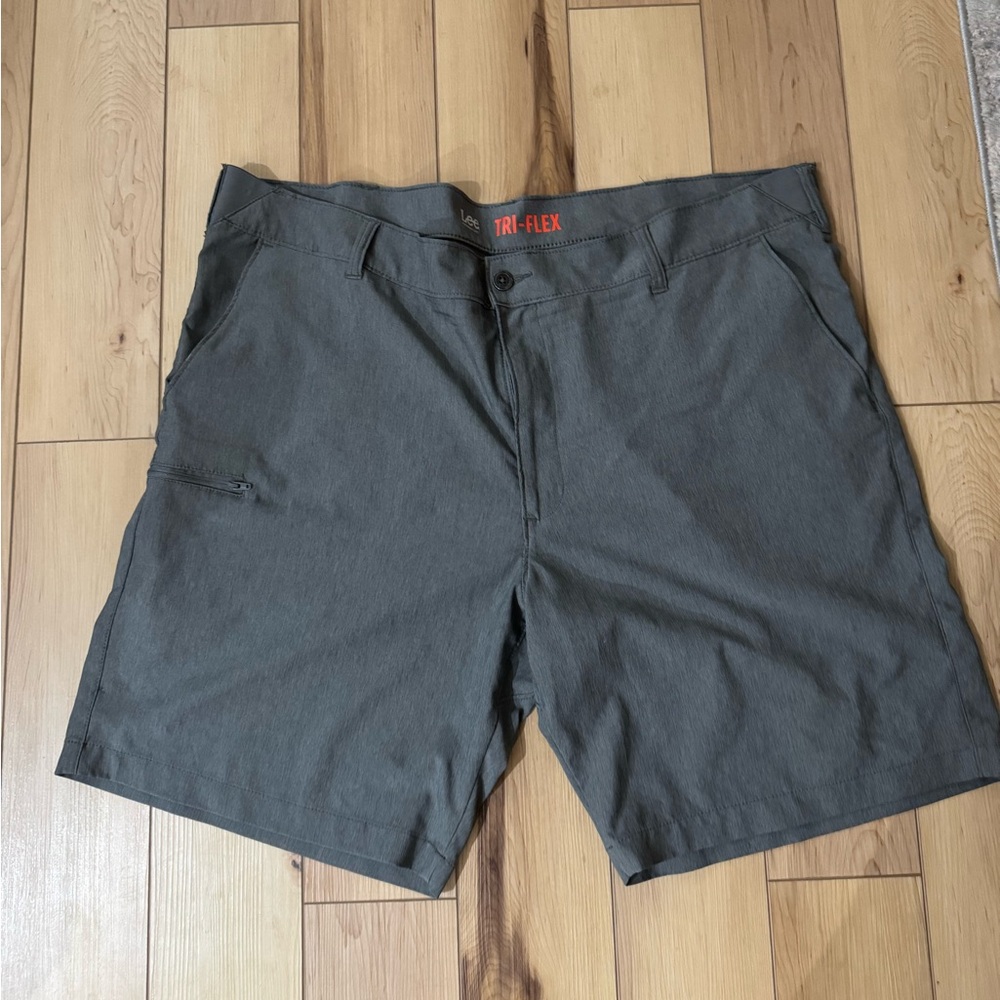 Lee Gray Flat Front Shorts